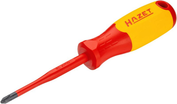 Hazet Elektriker-Schraubendreher, schutzisoliert, Kreuzschlitz Profil PH, SW PH2, 811KV-PH2