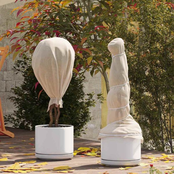 vidaXL Frostschutz-Pflanzen-Vlies Beige 50 x 1,6 m Vliesstoff, 42021020