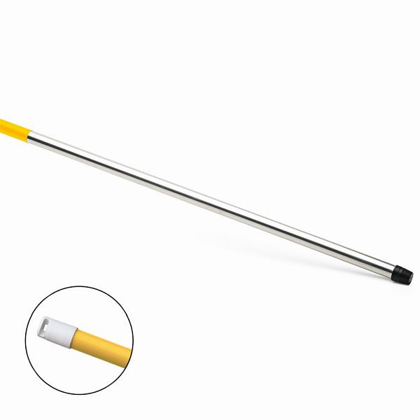 Nölle HACCP Aluminium-Stiel gelb 140 cm, Gewinde, VE: 10 Stück, 18452145