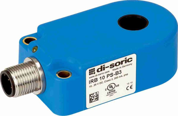 di-soric IRB 10 PS-B3 Induktiver Ringsensor, Innendurchmesser 10,1 mm, pnp, 200 mA, NO, Statisch, 209803