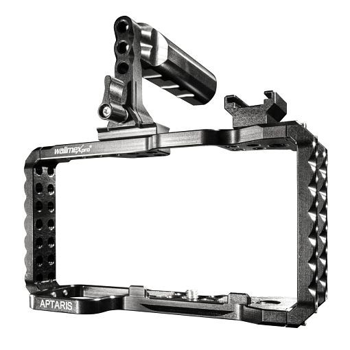 Walimex pro Aptaris für Sony NEX, Blitzschuhadapter, Handgriff, 2x Tragegurtösen, 6x Schraube, 1019736