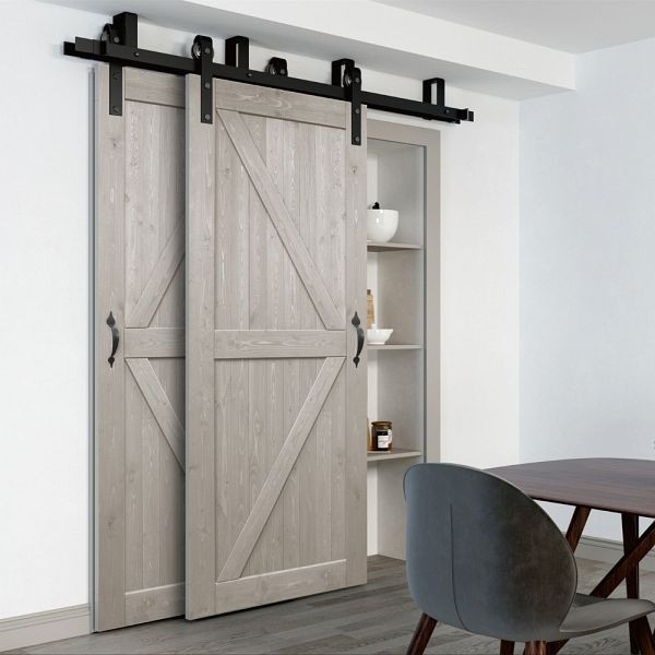 HOME DELUXE Doppelholzschiebetür SOLIA, 205 x 90 cm, 49679