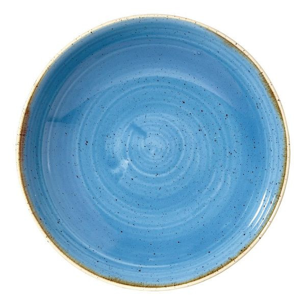 Churchill Stonecast, runde Coupe-Schüssel, Kornblumenblau, 248 mm, (12 Stück), DF776