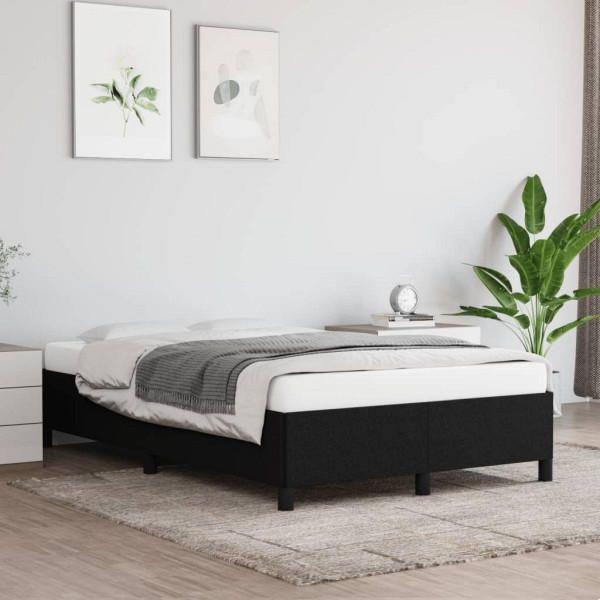 vidaXL Bettgestell Schwarz 120x200 cm Stoff, Polyester, 347052