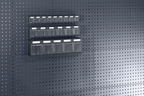 bott perfo Klarsichtmagazin 5 BxTxH: 600x142x168 mm, anthrazitgrau, 02513018.19