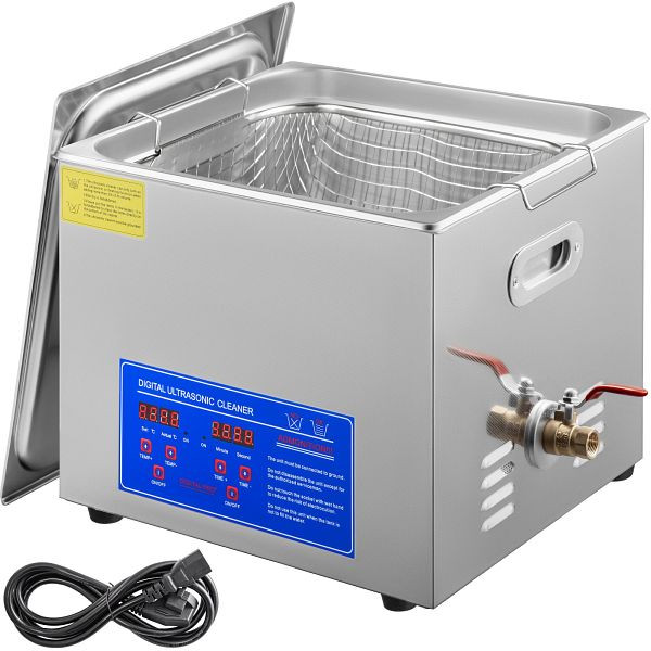 VEVOR Ultraschallreinigungsgerät mit Heizung 15 L, 60A, 360W, JPS-60ACSBQXJ0001V2