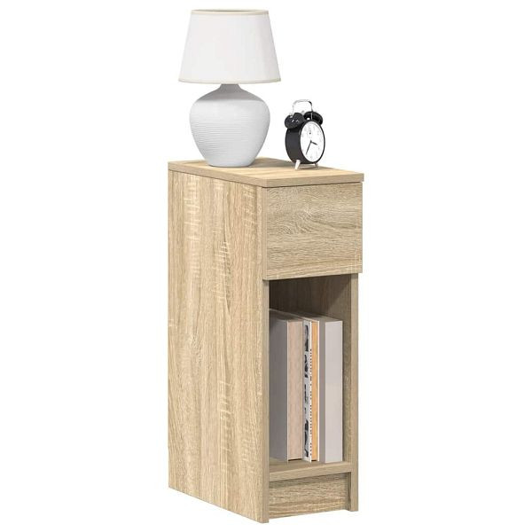 vidaXL Nachttische mit Schublade 2 Stk. Sonoma-Eiche 20x36x60 cm, 858700