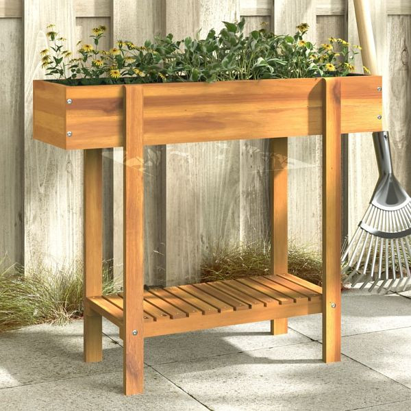 vidaXL Hochbeet 90x30x75 cm Massivholz Akazie, Top-Qualität, 366499
