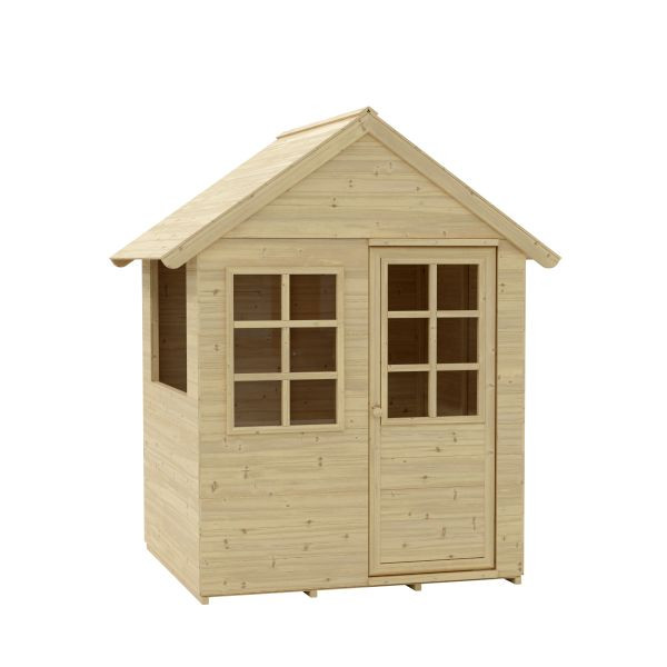 Zwerkules Spielhaus Holla Natur 97,5x121x140cm, ZW390