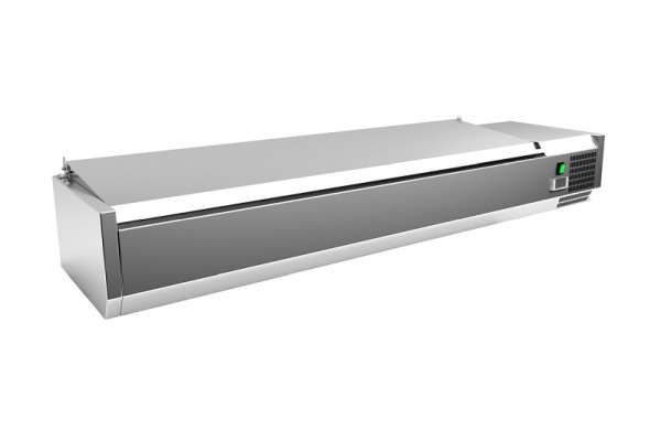 Gastro-Inox Edelstahl Aufsatzkühlung 7x GN1/3 mit Deckel, 209.166