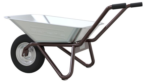 Schake Schubkarre Geselle Flach Typ 25, mit Luftrad, Flachmulde 85 l, 52310F