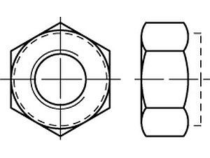 Sechskantmuttern DIN 982 A 2 M 16 A 2 VE=K (25 Stück)