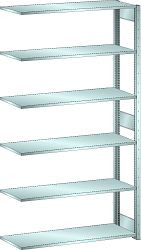 LISTA Anbauregal L1006 (BxTxH) 1300x500x2500mm 160kg, Verzinkt, 50.233.222