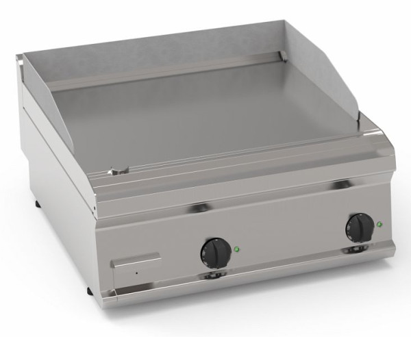 KBS Elektro-Grillplatte glatt hartverchromt matt gebürstet 2 Heizzonen Tischgerät, 10312008