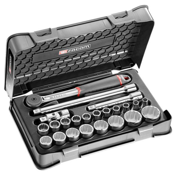 Facom Steckschlüssel-Set 1/2 S.161B, 23-teilig, S.161-3P12