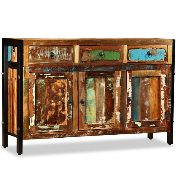 vidaXL Sideboard Recyceltes Massivholz 120 x 35 x 76 cm, 243984