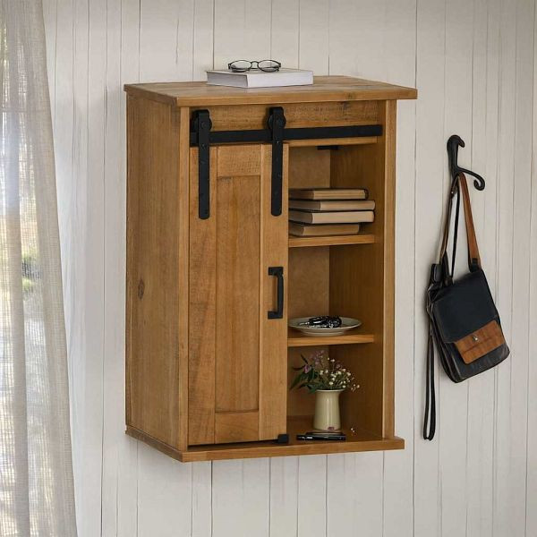 vidaXL Hängeschrank HALDEN mit Schiebetür 49x22,5x70 cm Kiefer, 4018437