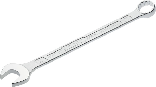 Hazet Ring-Maulschlüssel, Außen-Doppel-Sechskant-Tractionsprofil, 32 mm, 600N-32