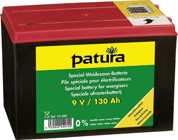 Patura Spezial-Weidezaun-Batterie 9 V / 130 Ah, 151400