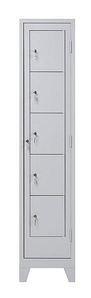 Mades Wäscheverteilerschrank 5 türig Lichtgrau, SDC1077105GRA
