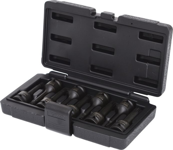 KS Tools 1/2" Kraft-Bit-Stecknuss-Satz Vielzahn, 9-teilig, 911.0944