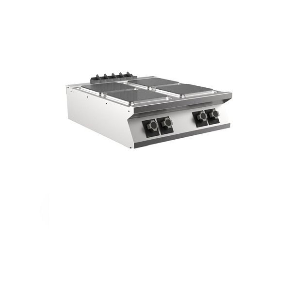 Mareno M1-900 Herd 4 quadratische Platten, 80cm, 800(B)x920(T)x250(H)mm, PC98ETPQ, 191.131