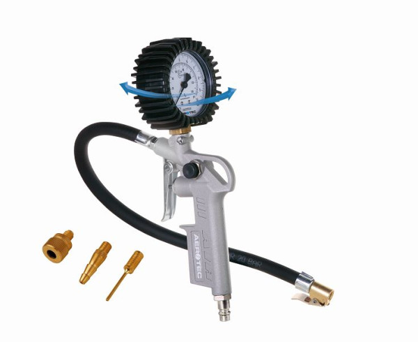 AEROTEC Druckluft Reifenfüller Luftdruckprüfer GEEICHT 30 cm Schlauch, 25822020
