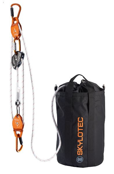 Skylotec Höhensicherungsgerät LORY PRO, Standard Roll, passO-Tri, Pulley KIT 3:1, Super Static, Rope Bag, Länge: 120m, SET-302-120