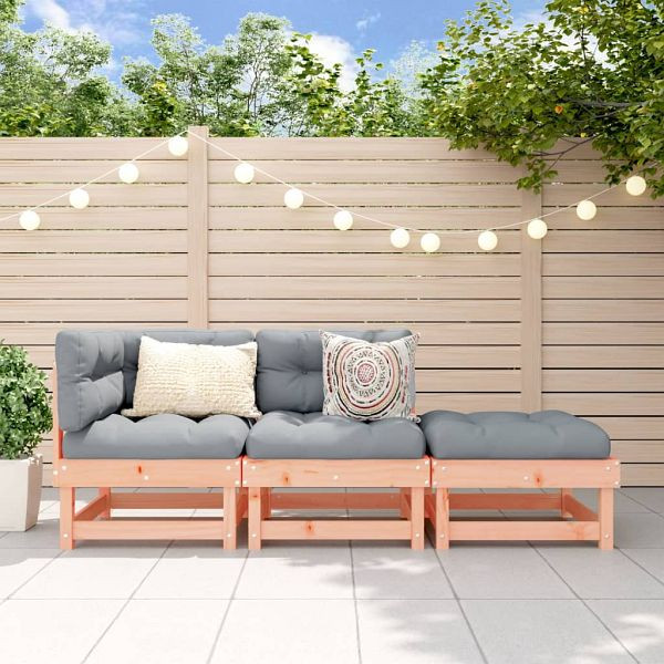 vidaXL 3-teilig Garten-Lounge-Set Massivholz Douglasie, 825413
