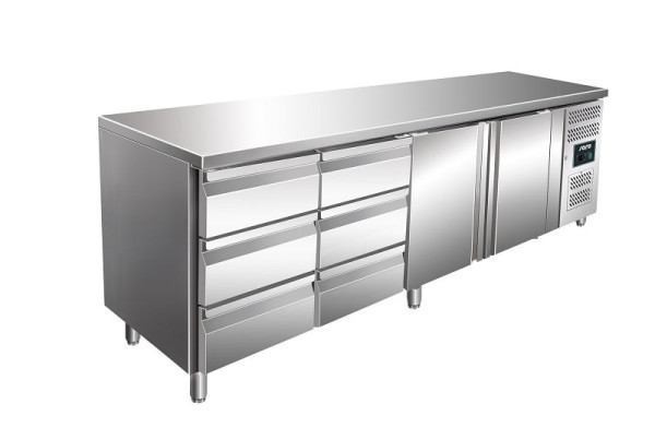 Saro Kühltisch inkl. 2 x 3er Schubladenset Modell KYLJA 4150 TN, 323-10725