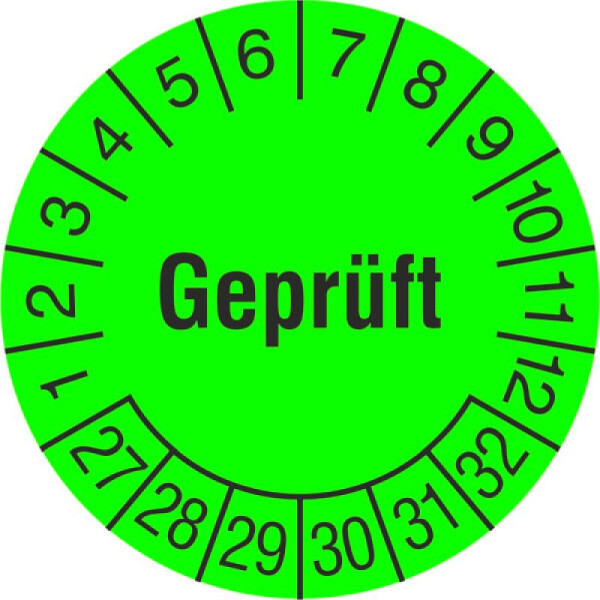 Stein HGS Prüfplaketten ohne Jahresfarbe (6 Jahre), 2027-2032, 31.c7017-27