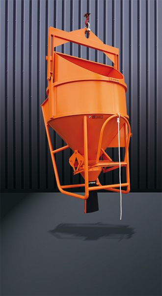 Eichinger Betonsilo 1018.16, 2000l, Bügel, Hebelverschluss, Auslauf Ø 200 mm, liegende Form, 10181610460000