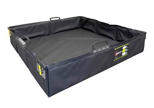 DENIOS Faltbare Leckagewanne, antistatisch, 1240 x 840 x 225 mm, 210 Liter, 259083