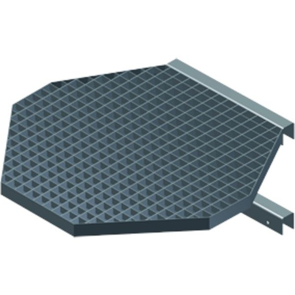 ZARGES Umstiegsplattform (8-eckig) Edelstahl, 44266, 4003866442669