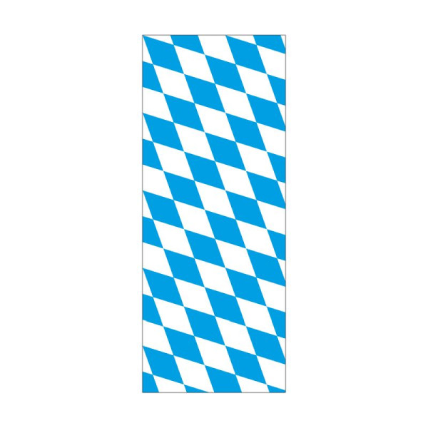 Stein HGS Landesflagge Bayern (Rauten ohne Wappen), 300 x 120 cm (Hochformat), mit Karabiner, FlagTop 110 g/m², für Fahnenmasten 7 m, mit Hohlsaum für Ø 4 cm Ausleger, 26172