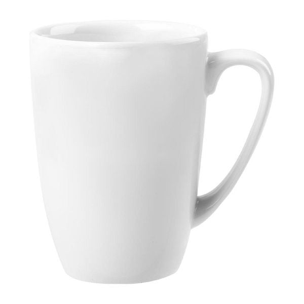 Churchill Weißes Profil-Tasse 12oz (12 Stück), vollständig glasierter Boden, FF631