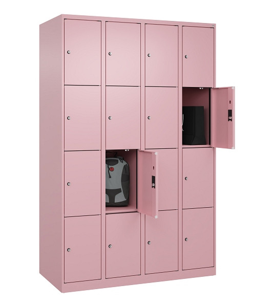 C+P Schließfachschrank Evolo PLUS, 16 Fächer, 1850x1200x500mm, 3015/3015, 049000-404 S10024