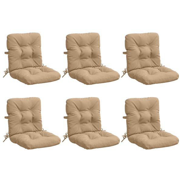 vidaXL 6-teiliges Hochlehner Kissenset VIANEN 6 pcs 100 % Polyester, 953796