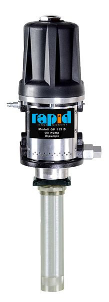 Rapid Pneumatische Ölförderpumpe für Industrieanwendungen und Fahrzeugsonderaufbauten, Kurzpumpe mit Wandkonsole, Übersetzung 1:3, 20 031