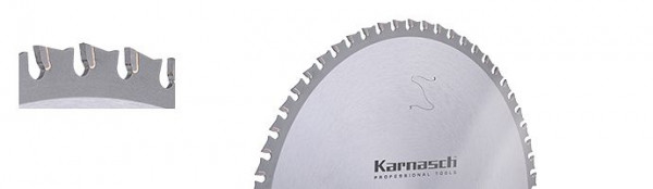 Karnasch Hartmetall-bestücktes Kreissägeblatt, Dry-Cutter Baustähle 260x2,2/1,8x30mm 60 WWF - NL: UNI1+UNI2, 107100260010