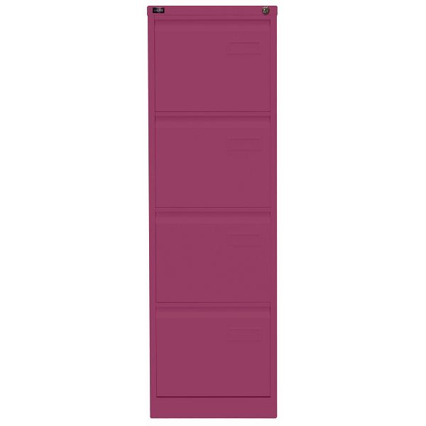 Bisley LIGHT Hängeregistraturschrank LIGHT, einbahnig, 4 HR-Schubladen, 621 beere, IPCCA14621