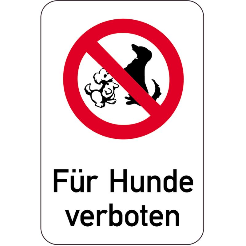 Hunde Verboten Schild Rechtlich