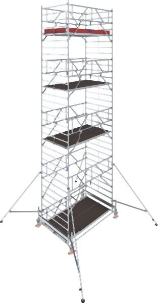 Krause Stabilo Fahrgerüst S500 Feldlänge: 2,50m, Arbeitshöhe: 9,50m, 784063