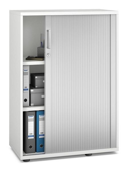 Deskin Rollladenschrank MULTI MODUL-PRO, Dekor weiß, B 800 x H 1140 x T 420 mm, 352305