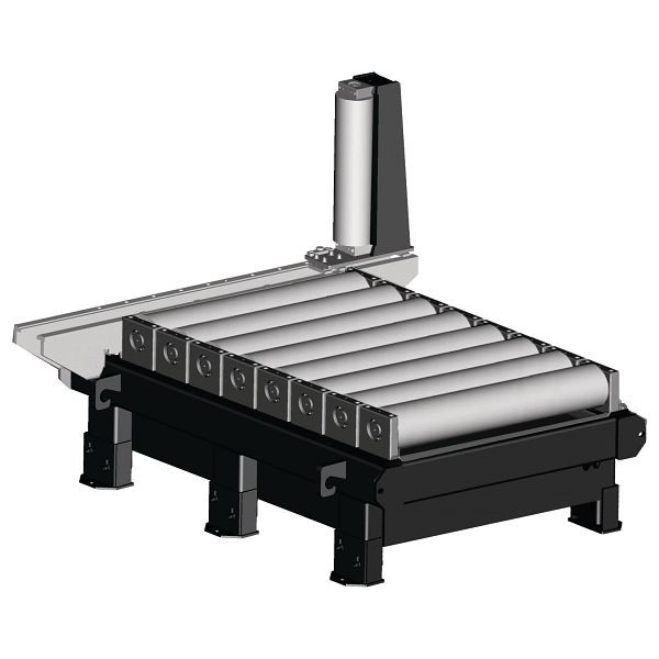 Metallkraft Rollenbahnverlängerung, Rollenbahn Verlängerung motorisch 2000 x 800 mm, 3640312