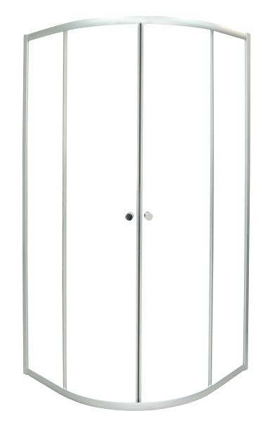 Sanotechnik Runddusche mit 2 Schiebetüren, chrom 89-90x89-90x190, T4090C