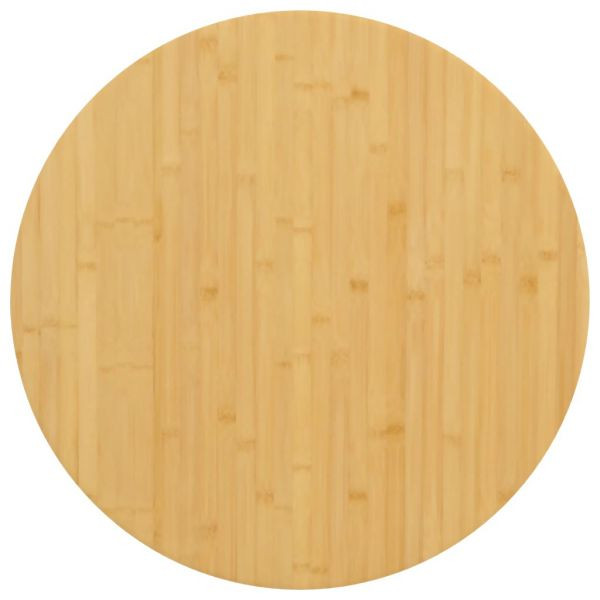 vidaXL Tischplatte Ø70x2,5 cm Bambus, neuesLeben, 352682