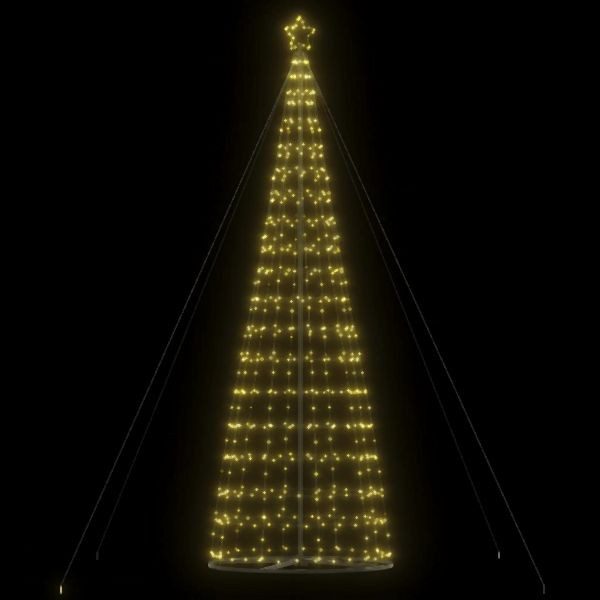 vidaXL Weihnachtsbaum Kegelform 1534 LEDs Warmweiß 503 cm, 4016456