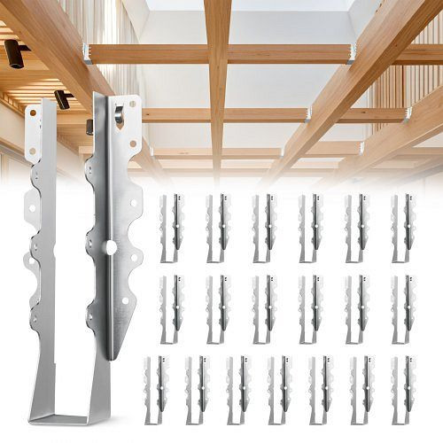 VEVOR Balkenschuh, Holzverbinder 40x38x199 mm, rostfrei, Pfostenträger für Bodenbeläge & Deckenbinder, VE: 50 Stück, TLDJ210INCH5HCMQL001V0
