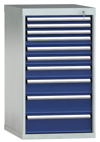 KLW Schubladenschrank 1000 x 572 x 605 mm H x B x T, Einbaumaß: 900mm, Einteilung: 27x27 Einheiten, EA / 100 kg, SEA1000-10EP-001